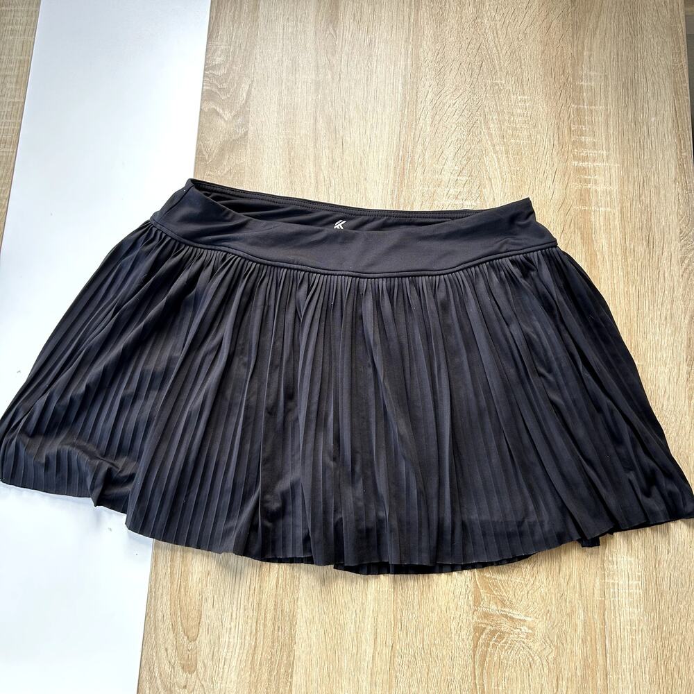 Kyodan Women's Pleated Athletic Skort Size L Black